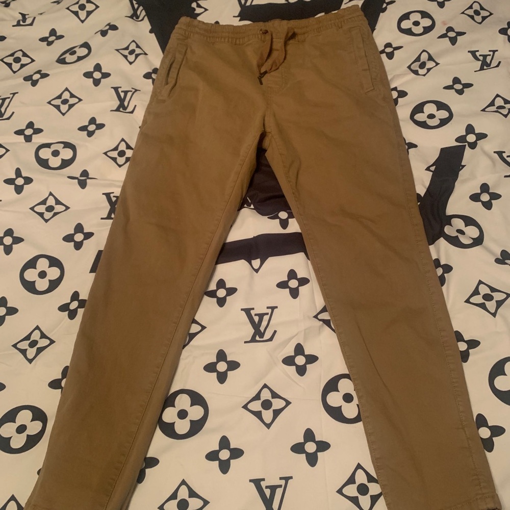 Tan Joggers